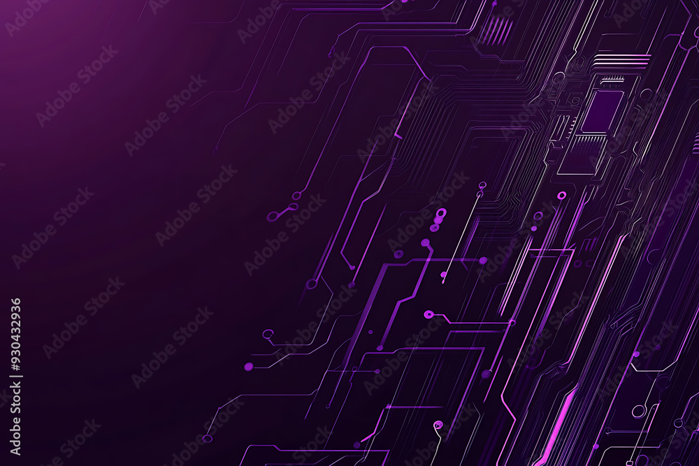 Abstract image of a circuit board with glowing lines and nodes on a pink gradient background. The intricate network of connections creates a modern, tech-inspired visual. Copy space available Abstract image of a circuit board with glowing lines and nodes on a pink gradient background. The intricate network of connections creates a modern, tech-inspired visual. Copy space available