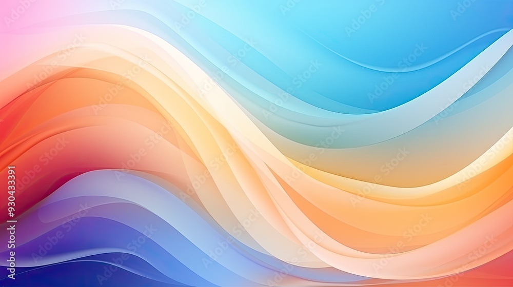 abstract background with multicolored waves, modern and dynamic background