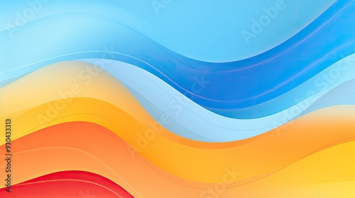 abstract background with multicolored waves, modern and dynamic background