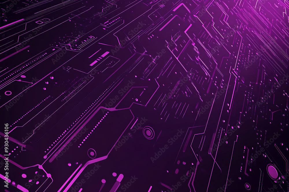 Abstract image of a circuit board with glowing lines and nodes on a pink gradient background. The intricate network of connections creates a modern, tech-inspired visual. Copy space available Abstract image of a circuit board with glowing lines and nodes on a pink gradient background. The intricate network of connections creates a modern, tech-inspired visual. Copy space available