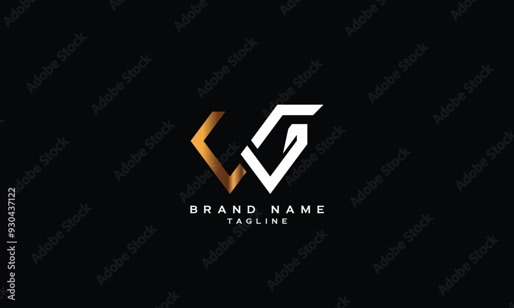 WG, GW, Abstract initial monogram letter alphabet logo design WG, GW, Abstract initial monogram letter alphabet logo design