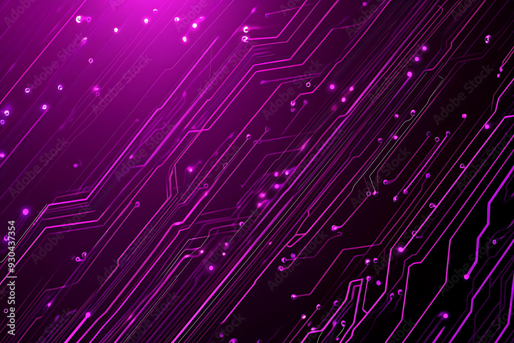 Abstract image of a circuit board with glowing lines and nodes on a pink gradient background. The intricate network of connections creates a modern, tech-inspired visual. Copy space available Abstract image of a circuit board with glowing lines and nodes on a pink gradient background. The intricate network of connections creates a modern, tech-inspired visual. Copy space available