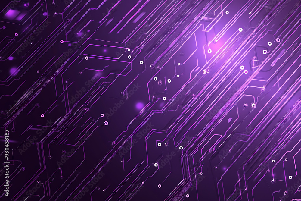 Abstract image of a circuit board with glowing lines and nodes on a pink gradient background. The intricate network of connections creates a modern, tech-inspired visual. Copy space available Abstract image of a circuit board with glowing lines and nodes on a pink gradient background. The intricate network of connections creates a modern, tech-inspired visual. Copy space available