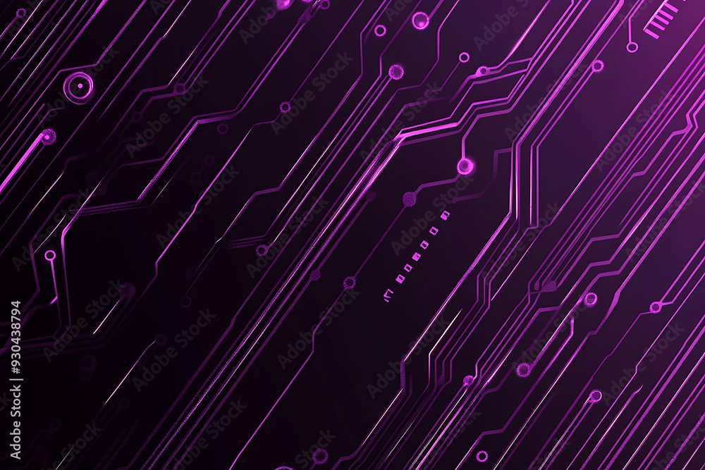 Abstract image of a circuit board with glowing lines and nodes on a pink gradient background. The intricate network of connections creates a modern, tech-inspired visual. Copy space available Abstract image of a circuit board with glowing lines and nodes on a pink gradient background. The intricate network of connections creates a modern, tech-inspired visual. Copy space available