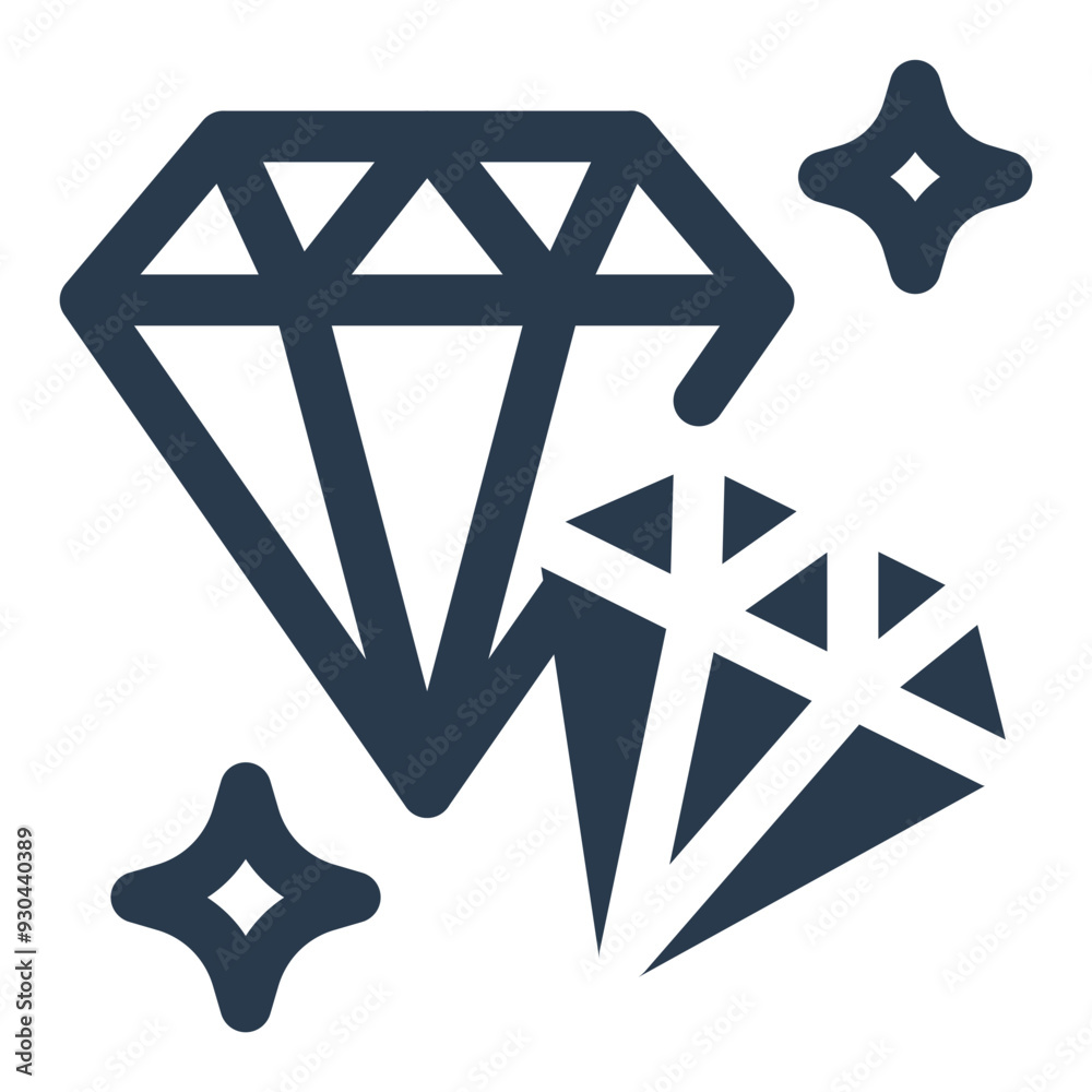 Sparkling Diamond with Flare