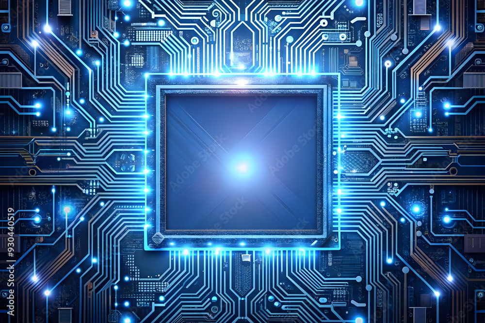 AI Powered Circuit Board Vector Concept - Abstract Technology Illustration Symbolizing AI Connectivity and Innovation on White Background for Graphic Design Projects and Technology Concepts in Photo S AI Powered Circuit Board Vector Concept - Abstract Technology Illustration Symbolizing AI Connectivity and Innovation on White Background for Graphic Design Projects and Technology Concepts in Photo S