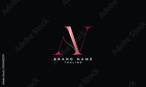 ANV, AVN, NAV, NVA, VNA, VAN, Abstract initial monogram letter alphabet logo design photo