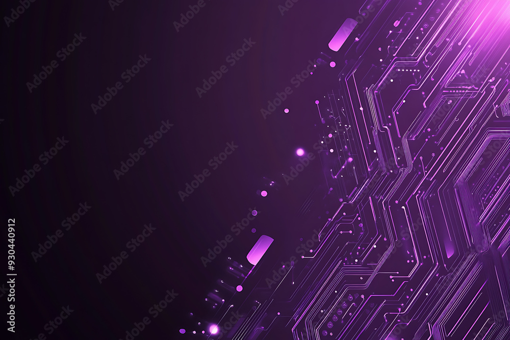 Abstract image of a circuit board with glowing lines and nodes on a pink gradient background. The intricate network of connections creates a modern, tech-inspired visual. Copy space available Abstract image of a circuit board with glowing lines and nodes on a pink gradient background. The intricate network of connections creates a modern, tech-inspired visual. Copy space available