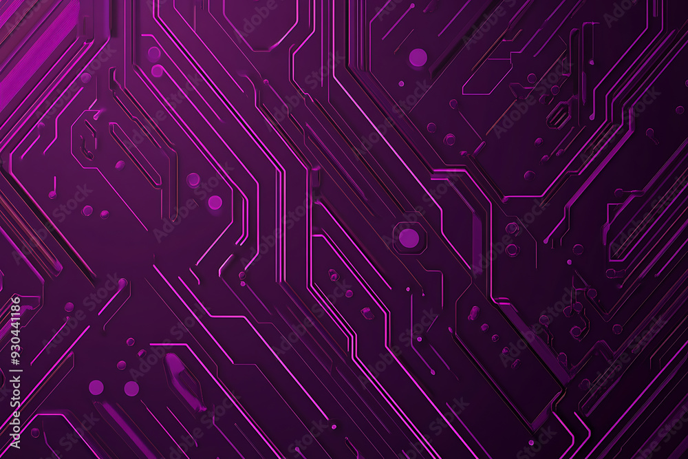 Abstract image of a circuit board with glowing lines and nodes on a pink gradient background. The intricate network of connections creates a modern, tech-inspired visual. Copy space available Abstract image of a circuit board with glowing lines and nodes on a pink gradient background. The intricate network of connections creates a modern, tech-inspired visual. Copy space available