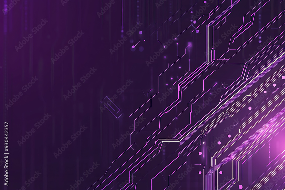 Abstract image of a circuit board with glowing lines and nodes on a pink gradient background. The intricate network of connections creates a modern, tech-inspired visual. Copy space available Abstract image of a circuit board with glowing lines and nodes on a pink gradient background. The intricate network of connections creates a modern, tech-inspired visual. Copy space available