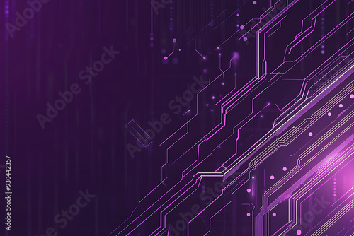 Abstract image of a circuit board with glowing lines and nodes on a pink gradient background. The intricate network of connections creates a modern, tech-inspired visual. Copy space available