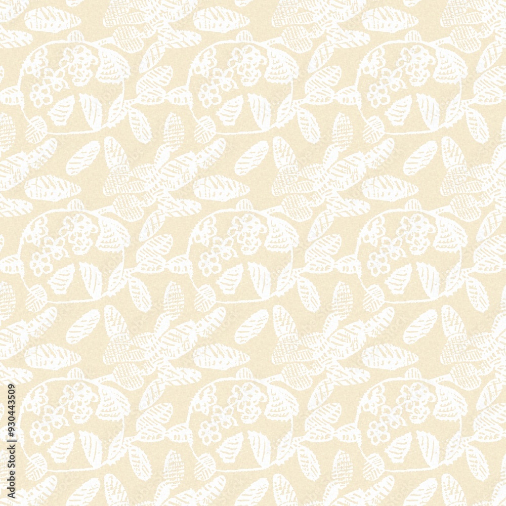 Modern white on cream lace effect wedding background texture. Soft tonal linen openwork block print with subtle hand drawn lattice damask printed fabric backdrop. Modern white on cream lace effect wedding background texture. Soft tonal linen openwork block print with subtle hand drawn lattice damask printed fabric backdrop.