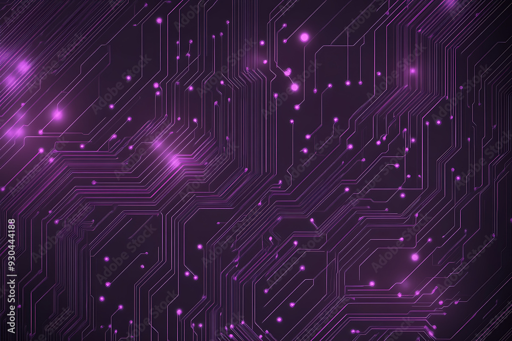 Abstract image of a circuit board with glowing lines and nodes on a pink gradient background. The intricate network of connections creates a modern, tech-inspired visual. Copy space available Abstract image of a circuit board with glowing lines and nodes on a pink gradient background. The intricate network of connections creates a modern, tech-inspired visual. Copy space available