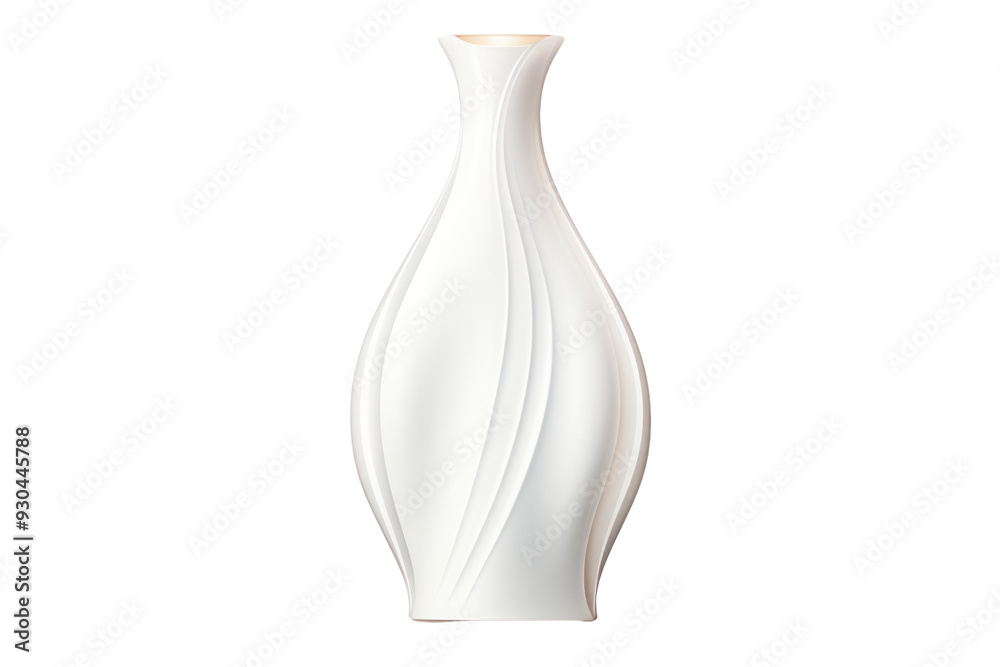 Luxury white porcelain cosmetic bottle isolated on white background. Luxury white porcelain cosmetic bottle isolated on white background.