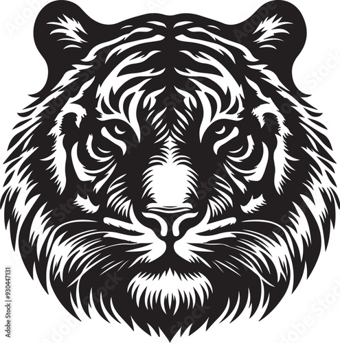 tiger head vector