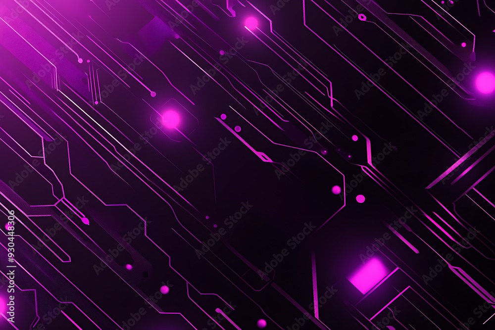 Abstract image of a circuit board with glowing lines and nodes on a pink gradient background. The intricate network of connections creates a modern, tech-inspired visual. Copy space available Abstract image of a circuit board with glowing lines and nodes on a pink gradient background. The intricate network of connections creates a modern, tech-inspired visual. Copy space available