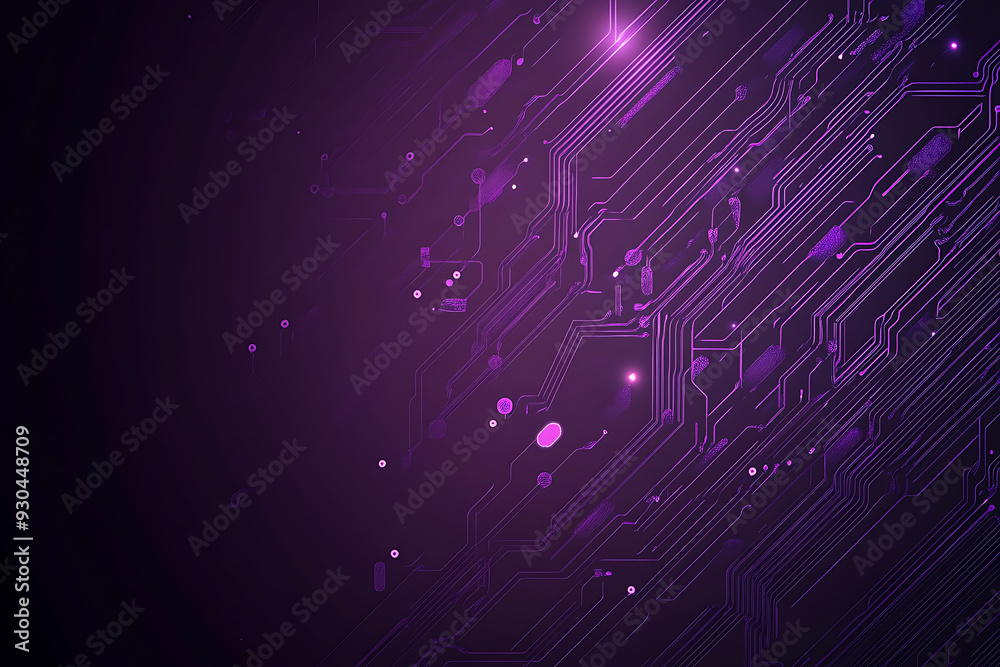 Abstract image of a circuit board with glowing lines and nodes on a pink gradient background. The intricate network of connections creates a modern, tech-inspired visual. Copy space available Abstract image of a circuit board with glowing lines and nodes on a pink gradient background. The intricate network of connections creates a modern, tech-inspired visual. Copy space available