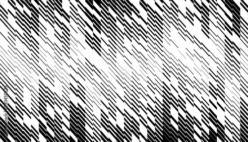 Diagonal stripes with transition effect pattern. Black isolated on white background. Fully editable vector element. 