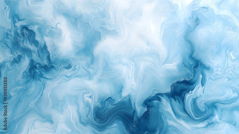 Light blue Marble liquid, Abstract