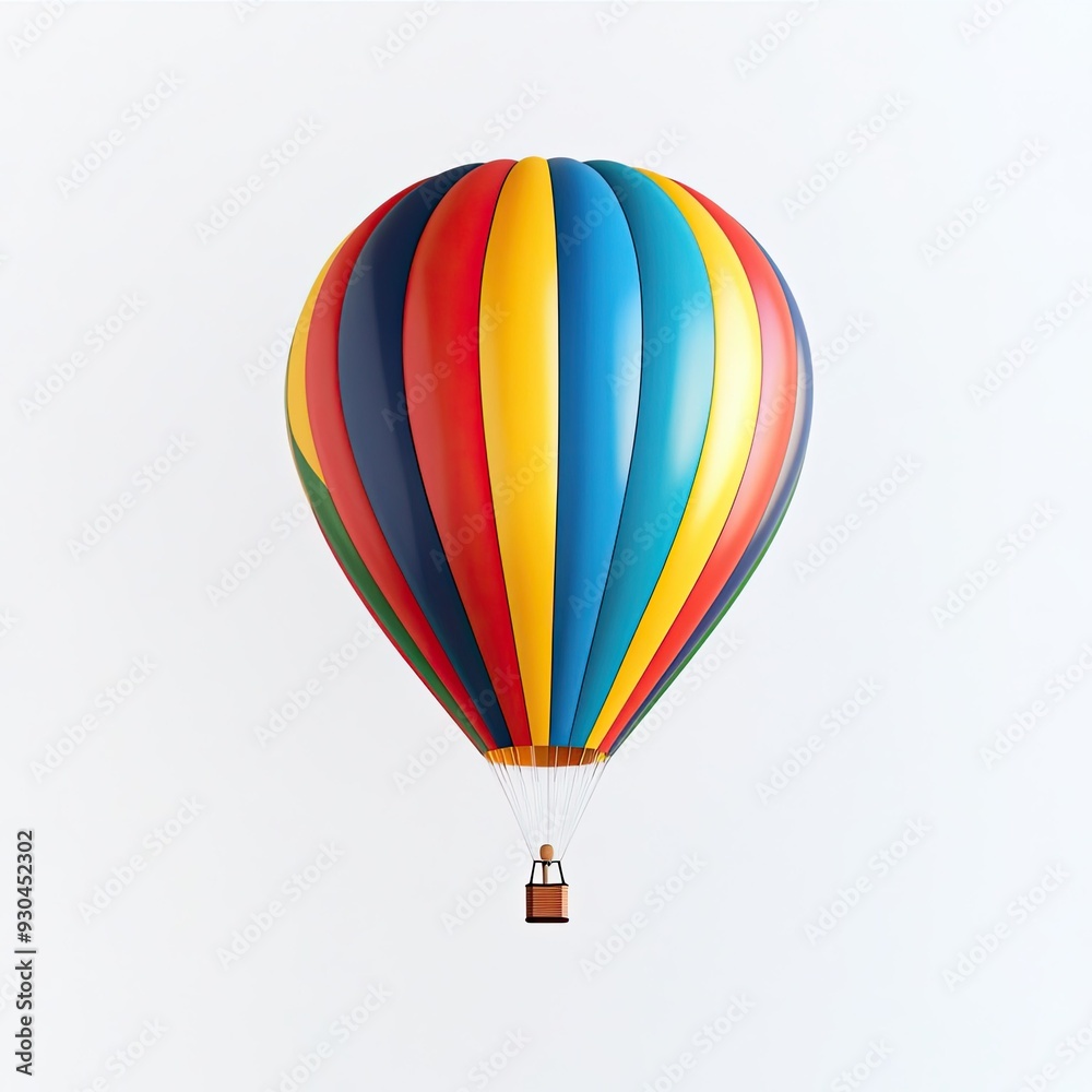 Fototapeta premium balloon soaring on a white background