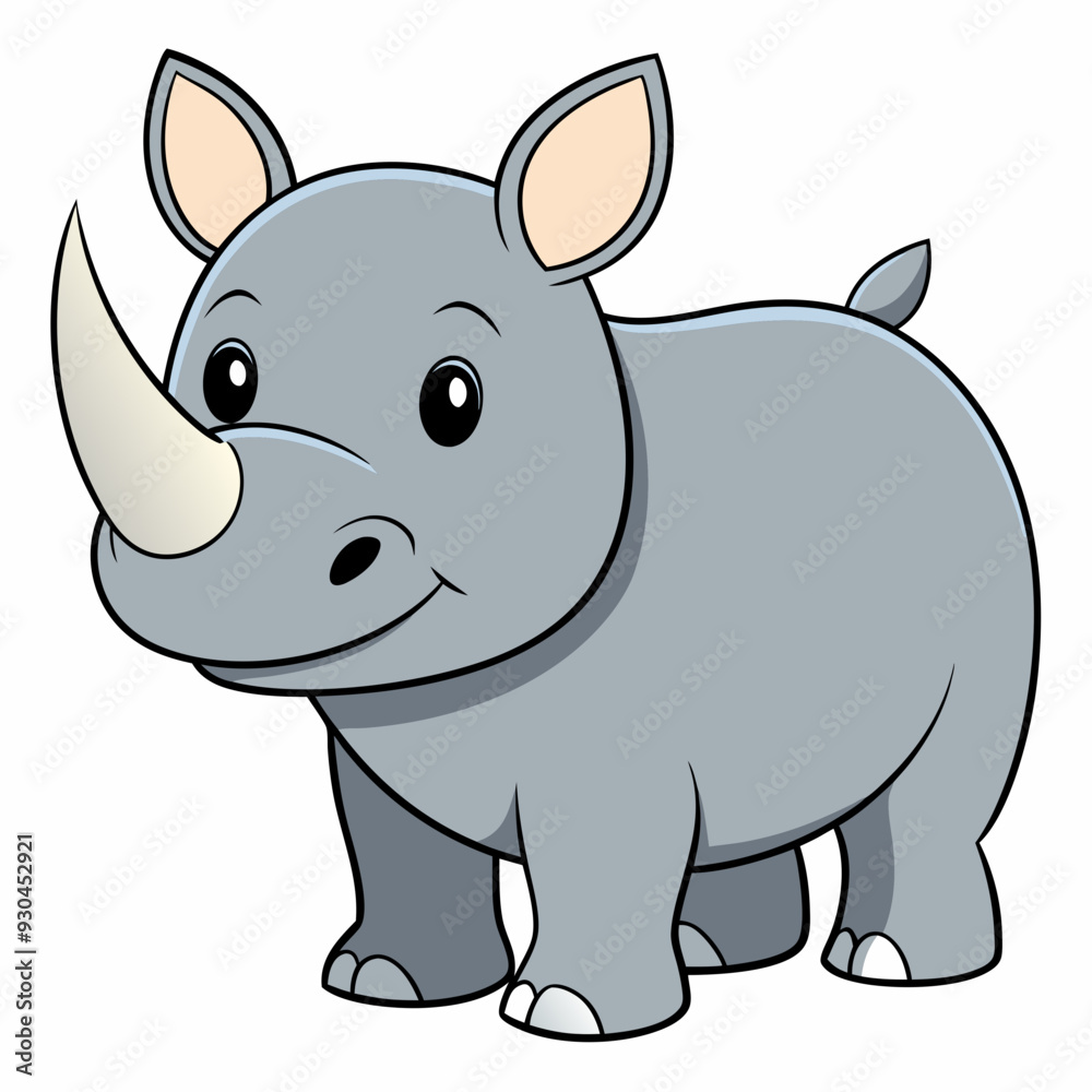 Rhinoceros art vector illustration Rhinoceros art vector illustration