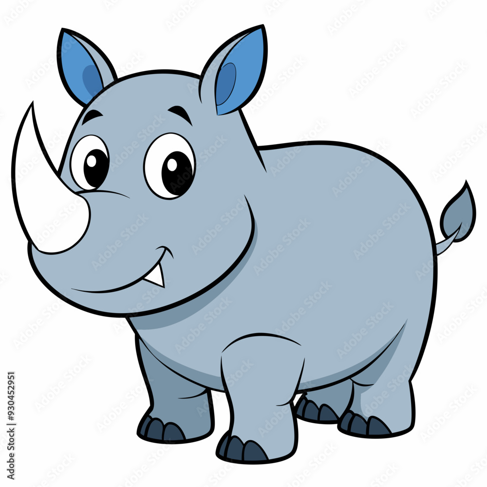 Rhinoceros art vector illustration Rhinoceros art vector illustration