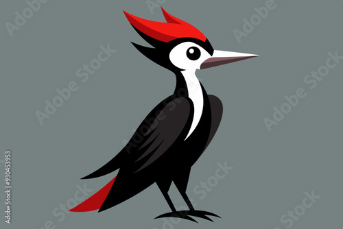 woodpecker vector art and illustration photo