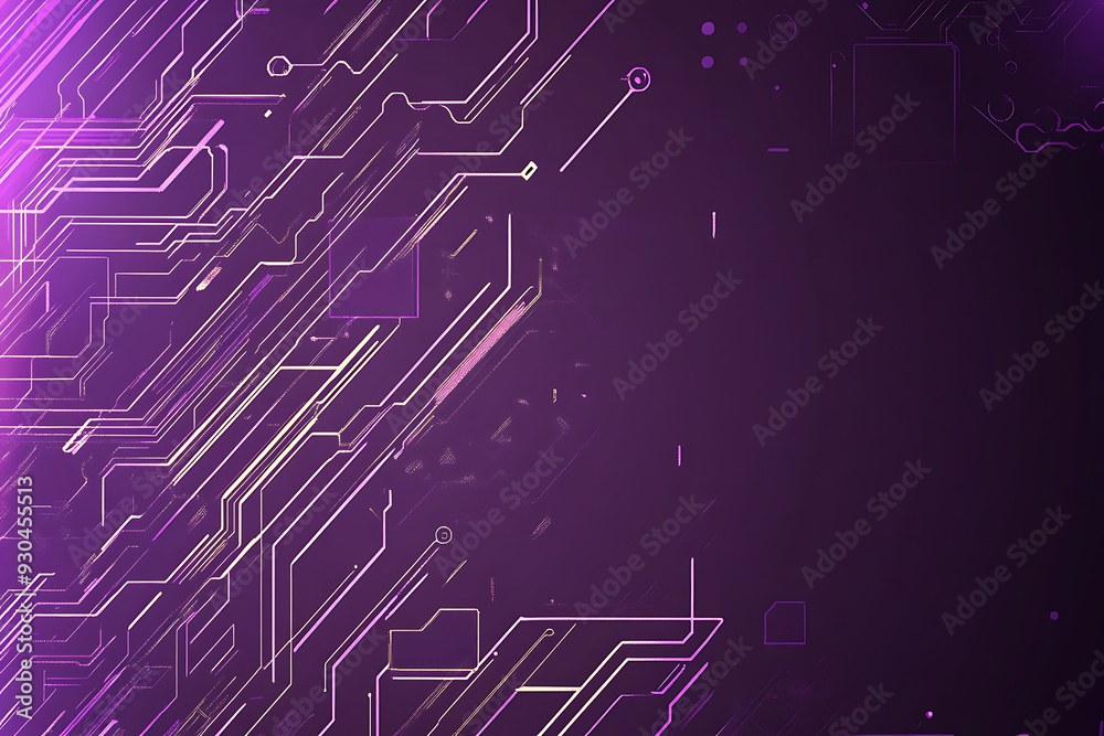 Abstract image of a circuit board with glowing lines and nodes on a pink gradient background. The intricate network of connections creates a modern, tech-inspired visual. Copy space available Abstract image of a circuit board with glowing lines and nodes on a pink gradient background. The intricate network of connections creates a modern, tech-inspired visual. Copy space available
