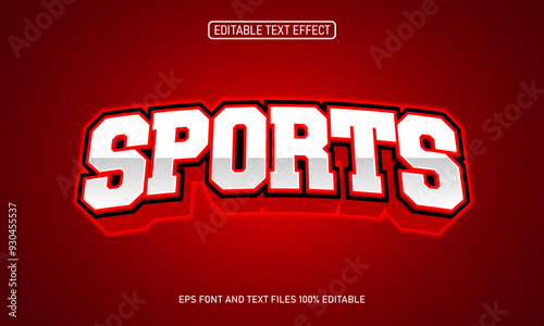 Sport editable text effect