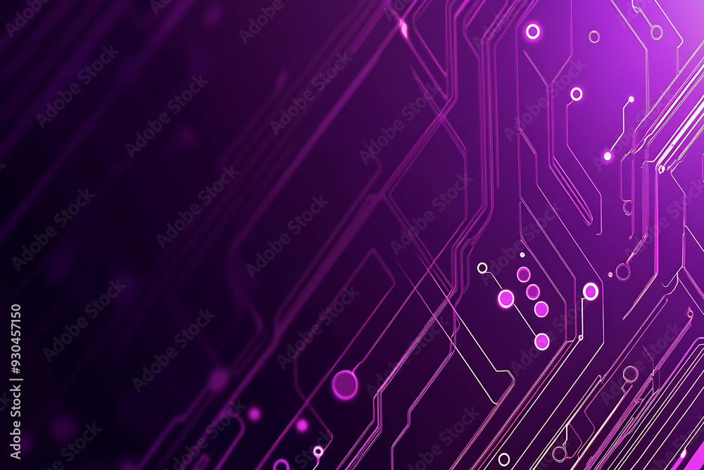 Abstract image of a circuit board with glowing lines and nodes on a pink gradient background. The intricate network of connections creates a modern, tech-inspired visual. Copy space available Abstract image of a circuit board with glowing lines and nodes on a pink gradient background. The intricate network of connections creates a modern, tech-inspired visual. Copy space available