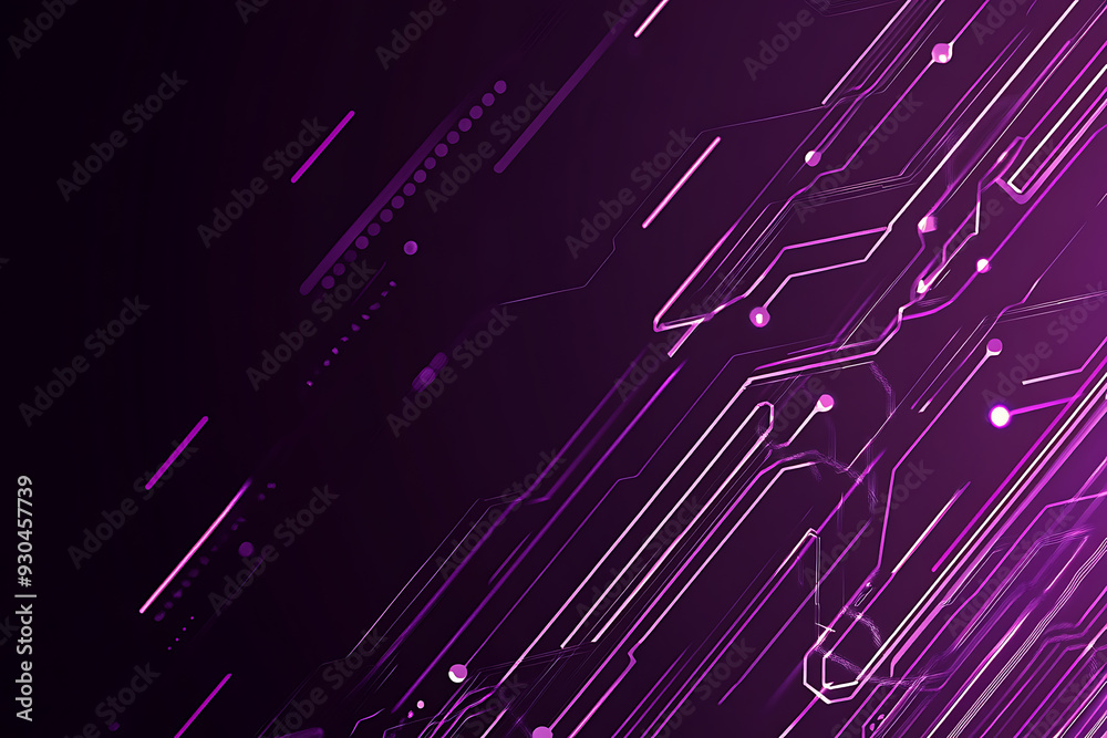 Abstract image of a circuit board with glowing lines and nodes on a pink gradient background. The intricate network of connections creates a modern, tech-inspired visual. Copy space available Abstract image of a circuit board with glowing lines and nodes on a pink gradient background. The intricate network of connections creates a modern, tech-inspired visual. Copy space available