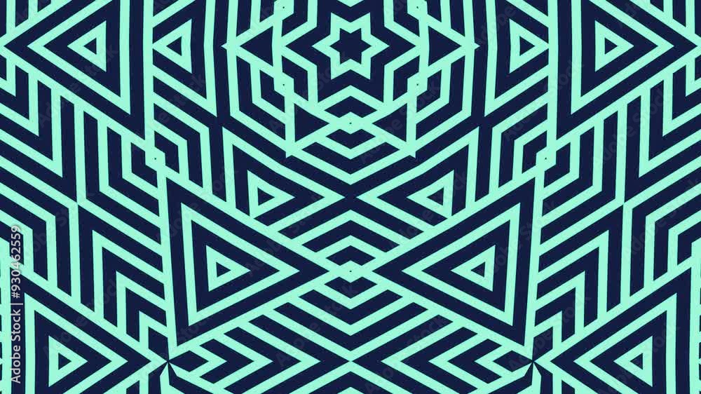 Green Color Looping Abstract Geometric Pattern
Green Color Looping Abstract Geometric Pattern
