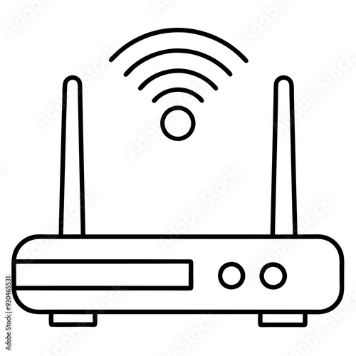 Wifi router icon art vector illustration