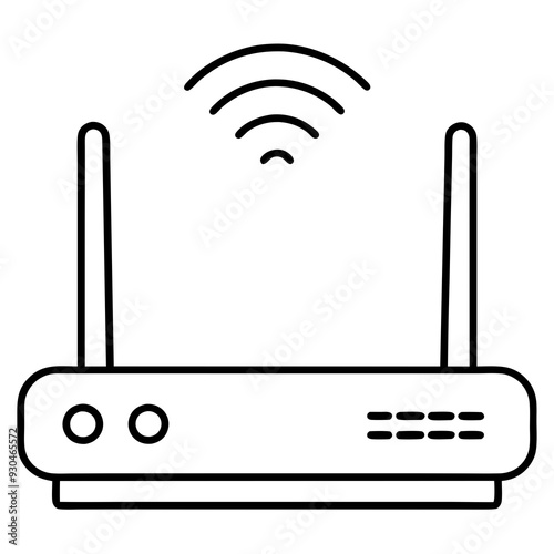 Wifi router icon art vector illustration