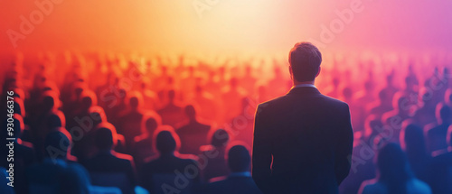 An investor attending an annual shareholder meeting of a company. investor attending