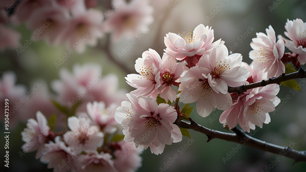 Fototapeta premium Spring Awakening: Pink Cherry Blossoms