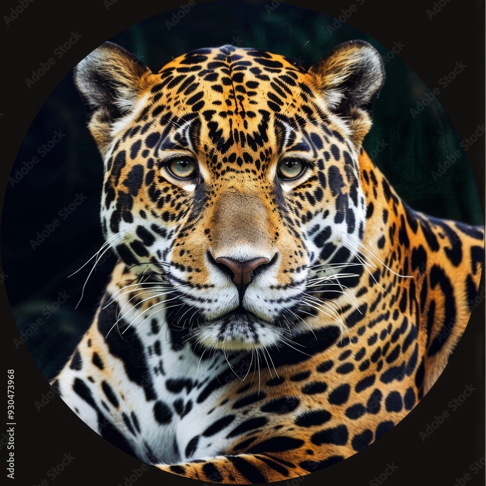 Obraz premium A Jaguar in Amazon rain forest.