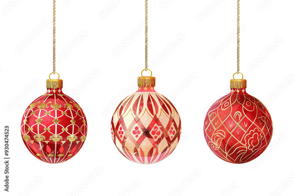 a group of ornaments from strings a group of ornaments from strings