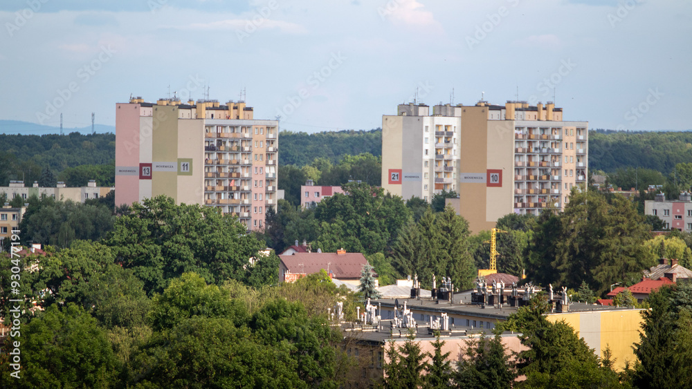 Large multi-family residential buildings with numbers 13, 11, 21 and 10 - logic Large multi-family residential buildings with numbers 13, 11, 21 and 10 - logic