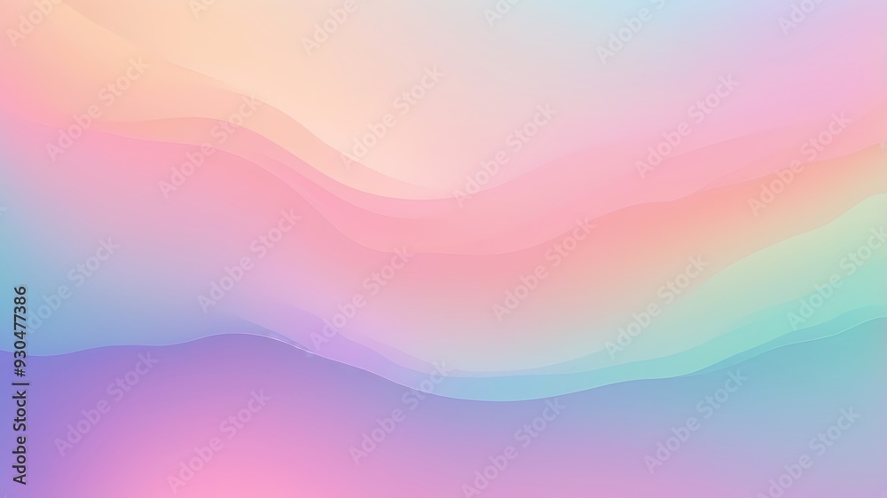Fototapeta premium Pastel Gradient Background with Smooth Purple, Pink, and Blue Tones