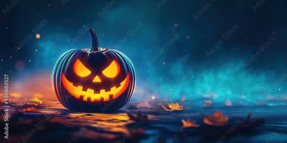 Fototapeta premium Witch in a Spooky Halloween Forest created by ai