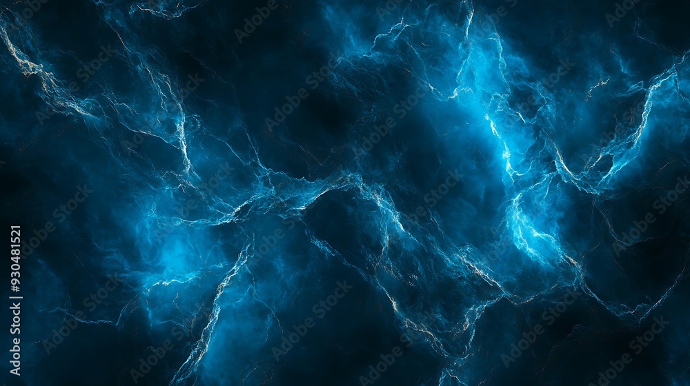 Celestial Symphony - Mystical Azure and Platinum Veins Abstract Art with Long Exposure on Black Background Celestial Symphony - Mystical Azure and Platinum Veins Abstract Art with Long Exposure on Black Background