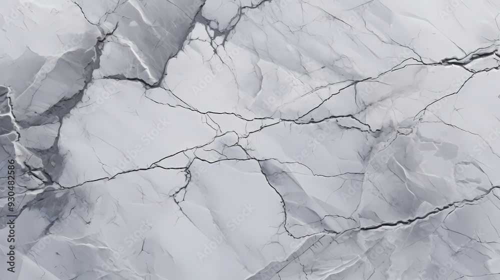 White marble with delicate black veins creates an elegant and timeless design. White marble with delicate black veins creates an elegant and timeless design.