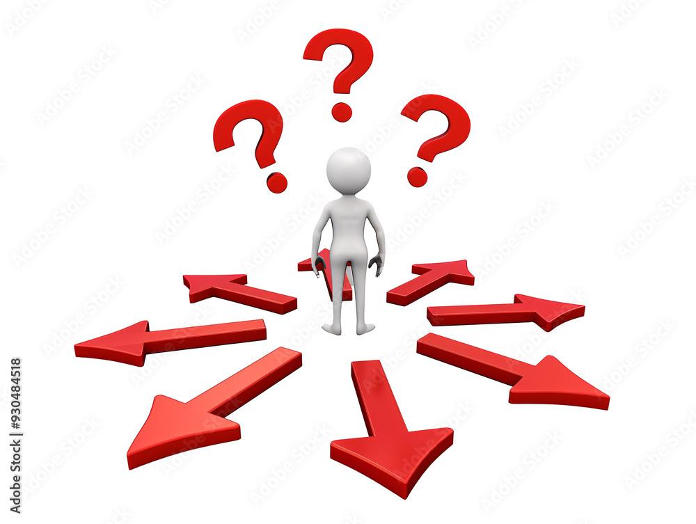 a cartoon character standing in a circle with many arrows around it a cartoon character standing in a circle with many arrows around it