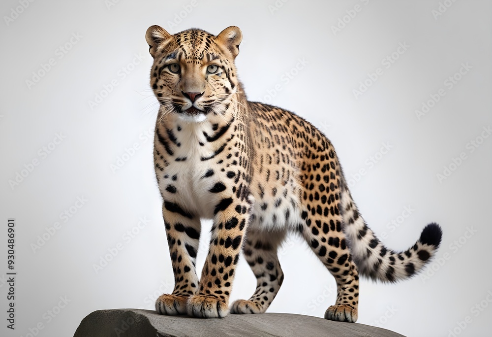 Fototapeta premium Portrait of Tiger Against Light Background