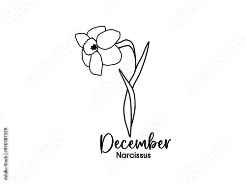 Birth Month Flowers design 