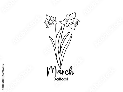 Birth Month Flowers design 