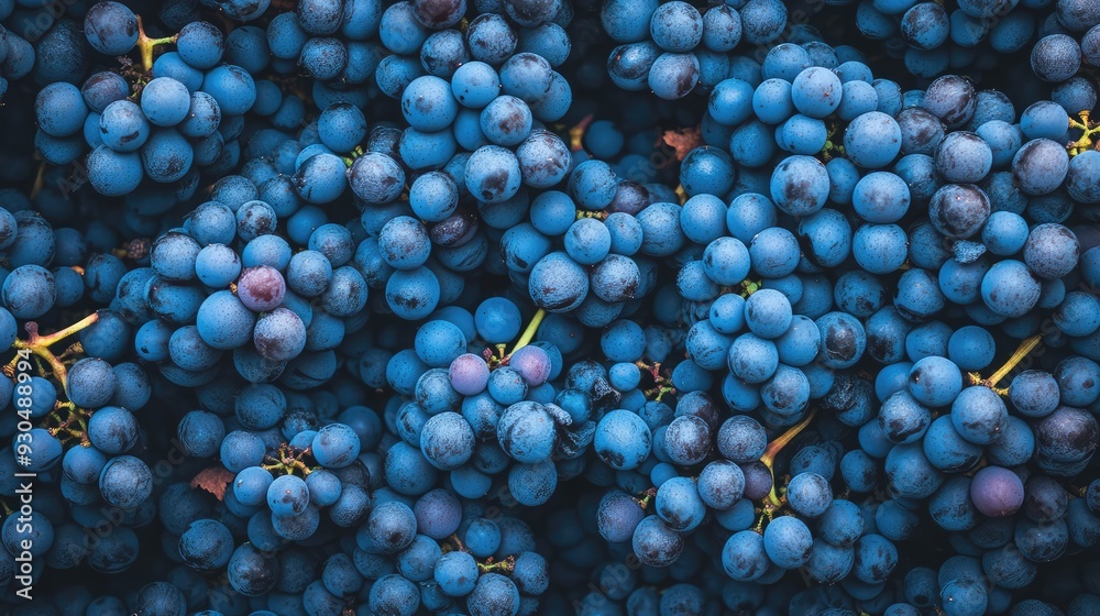 Ripe clusters of grapes herald the autumn winemaking season. Ai generation Ripe clusters of grapes herald the autumn winemaking season. Ai generation