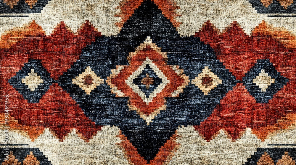 Rug seamless texture with abstract pattern ethnic fabric grunge background boho style pattern 3d illustration Rug seamless texture with abstract pattern ethnic fabric grunge background boho style pattern 3d illustration