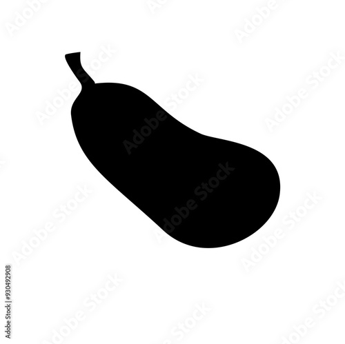 Eggplant silhouette vector photo
